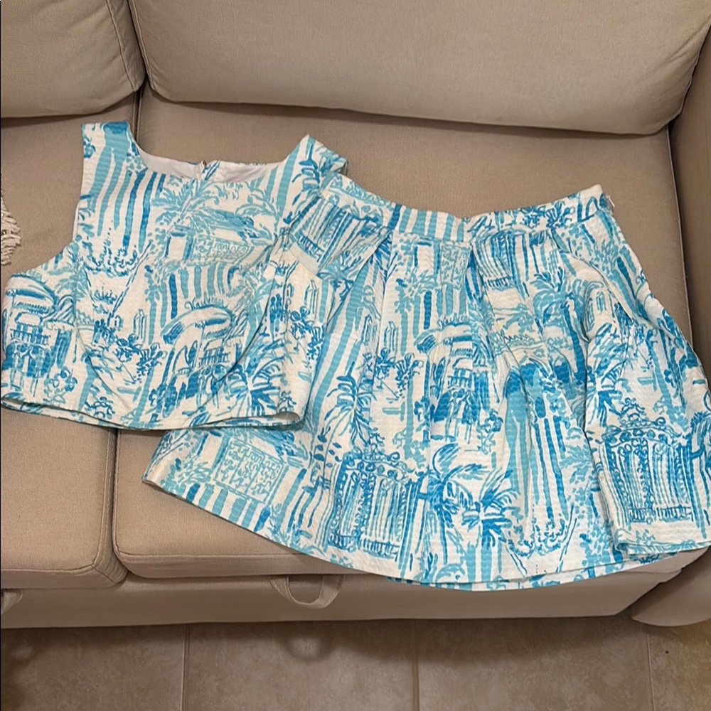 Lilly Pulitzer Melody Crop Top Set